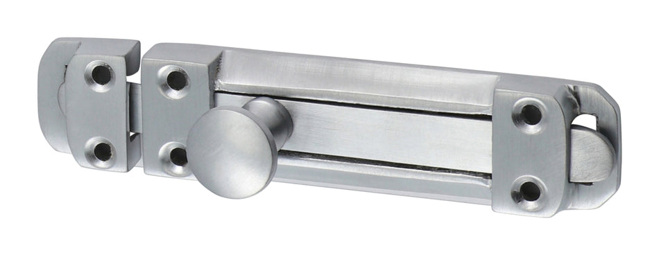 TIMCO Contract Flat Section Bolt Satin Chrome - 110 x 25mm
