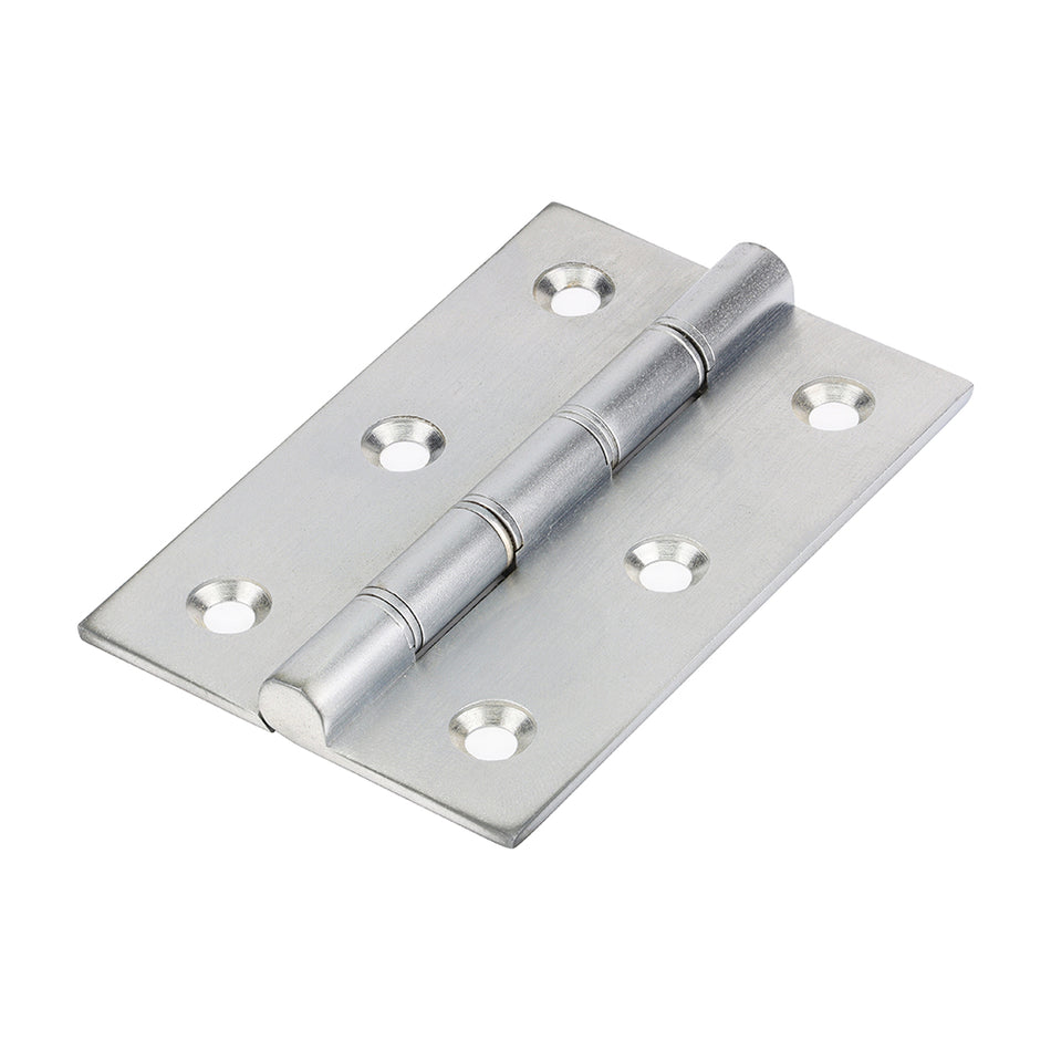 TIMCO Double Washered Brass Hinges Satin Chrome - 76 x 50
