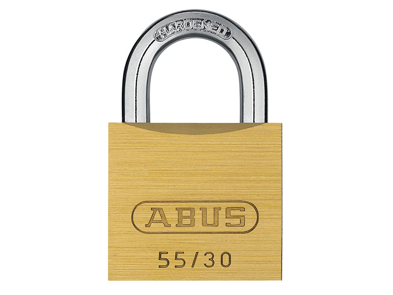 ABUS Mechanical 55/30mm Brass Padlock Carded