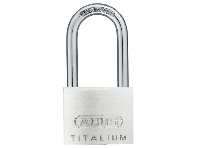 ABUS Mechanical 64TI/40mm TITALIUM™ Padlock 40mm Long Shackle Carded