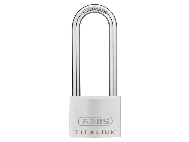 ABUS Mechanical 64TI/50mm TITALIUM™ Padlock 80mm Long Shackle