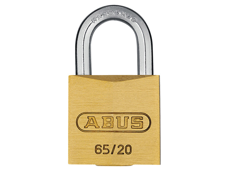 ABUS Mechanical 65/20mm Brass Padlock Carded