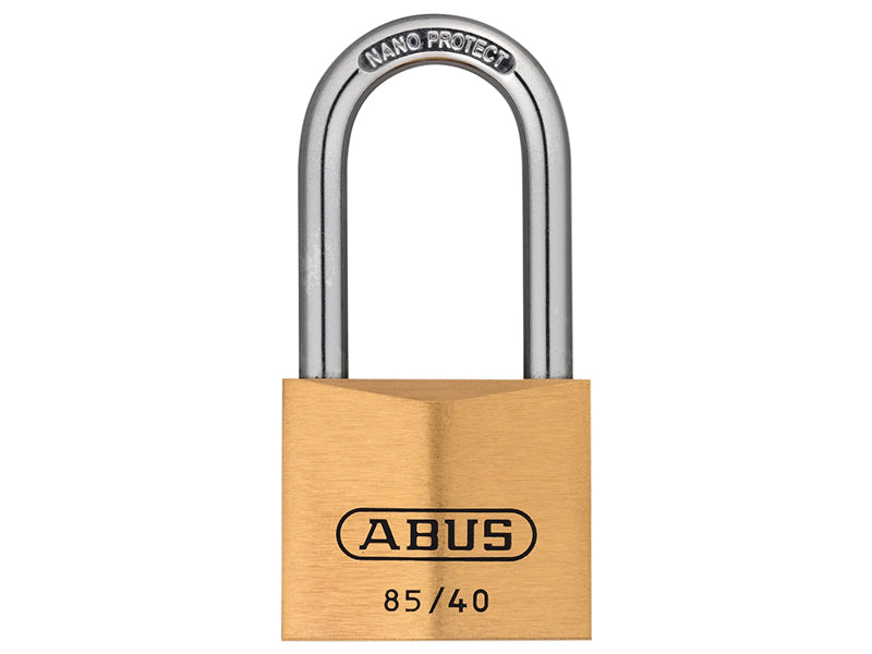 ABUS Mechanical 85/40mm Brass Padlock 40mm Long Shackle