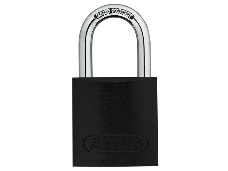 ABUS Mechanical 72/40mm Aluminium Padlock Black Keyed Alike TT00260