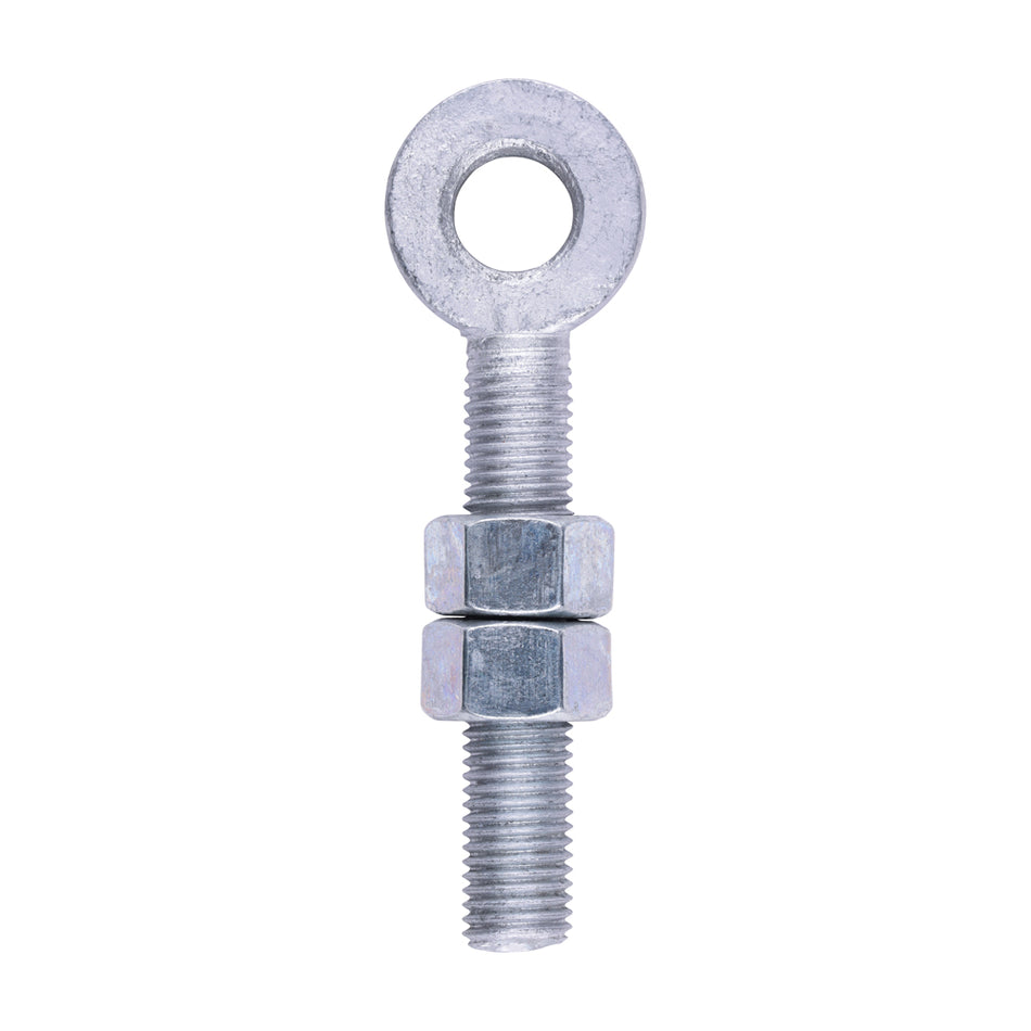 TIMCO Adjustable Gate Hinge Eyes with Nuts Hot Dipped Galvanised - M16 x 100