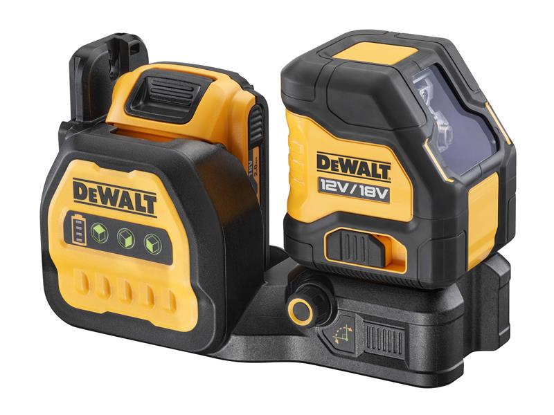 DEWALT DCE088 D1G18 Self-Levelling Cross Line Green Beam Laser 12/18V 1 x 2.0Ah Li-ion