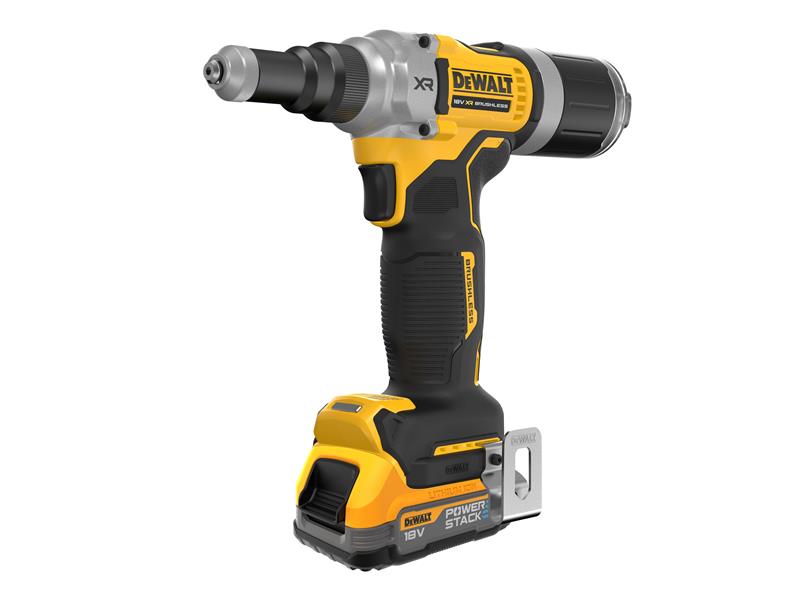 DEWALT DCF414E2T XR 1/4in Brushless Riveter 2 x 1.7Ah POWERSTACK™ Li-ion