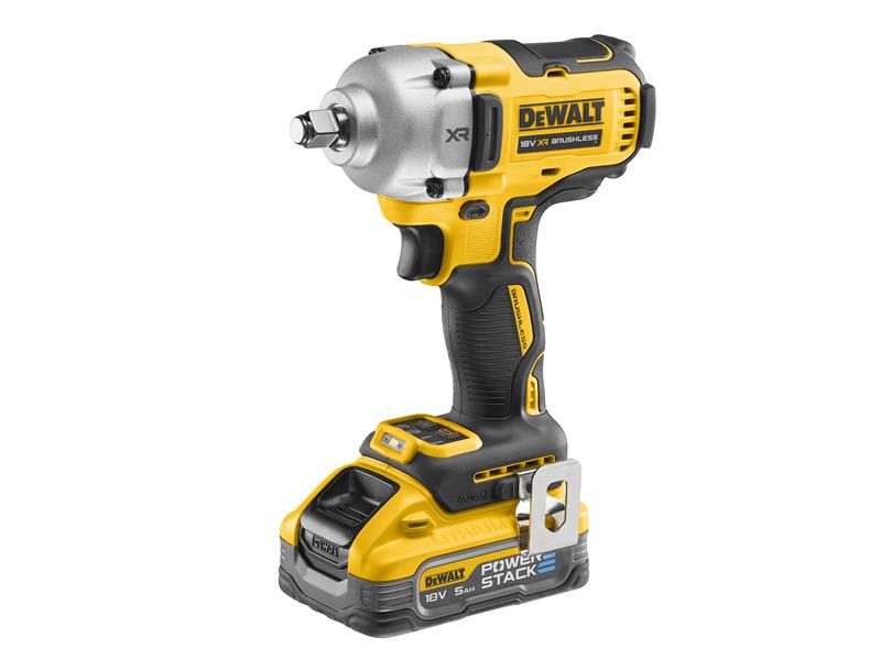 DEWALT DCF891H2T XR BL 1/2in HR Anvil Impact Wrench 18V 2 x 5.0Ah POWERSTACK™ Li-ion