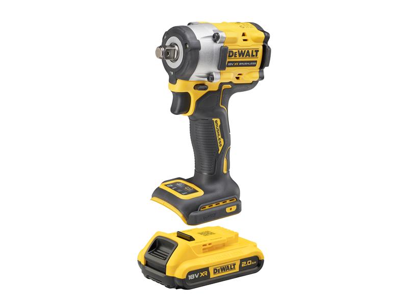 DEWALT DCF921D2T XR BL 1/2in Impact Wrench 18V 2 x 2.0Ah Li-ion