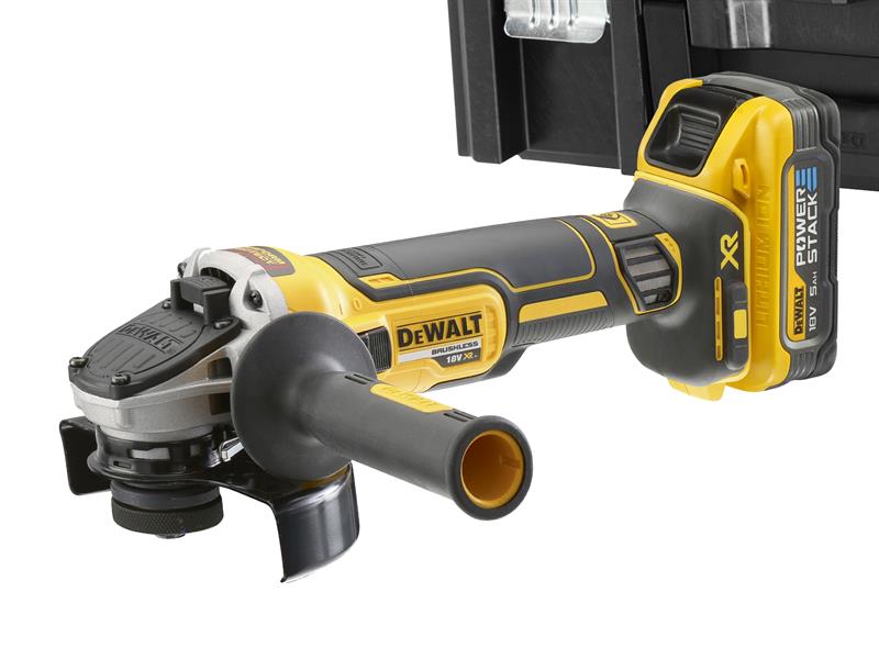 DEWALT DCG409H2T XR Advantage Grinder 125mm 18V 2 x POWERSTACK™ 5.0Ah Li-ion