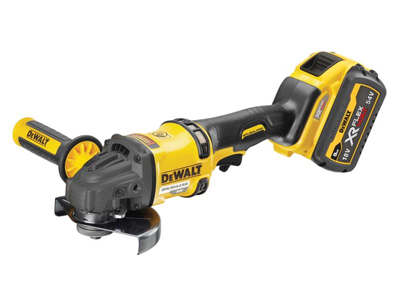 DEWALT DCG418X2 XR FlexVolt Grinder 125mm 54V 2 x 3.0Ah Li-ion