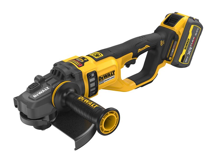 DEWALT DCG460X2XR FlexVolt Angle Grinder 54V 2 x 3.0Ah Li-ion