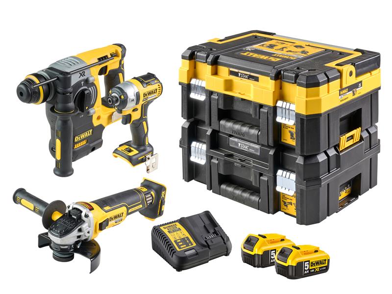 DEWALT DCK305P2T XR Brushless Triple Kit 18V 2 x 5.0Ah Li-ion