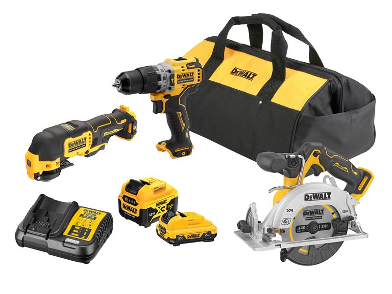 DEWALT DCK318PD XR Brushless Kit 12V 1 x 2.0Ah & 1 x 5.0Ah Li-ion