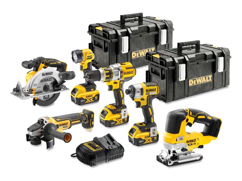 DEWALT DCK664P3 XR Brushless 6 Piece Kit 18V 3 x 5.0Ah Li-ion