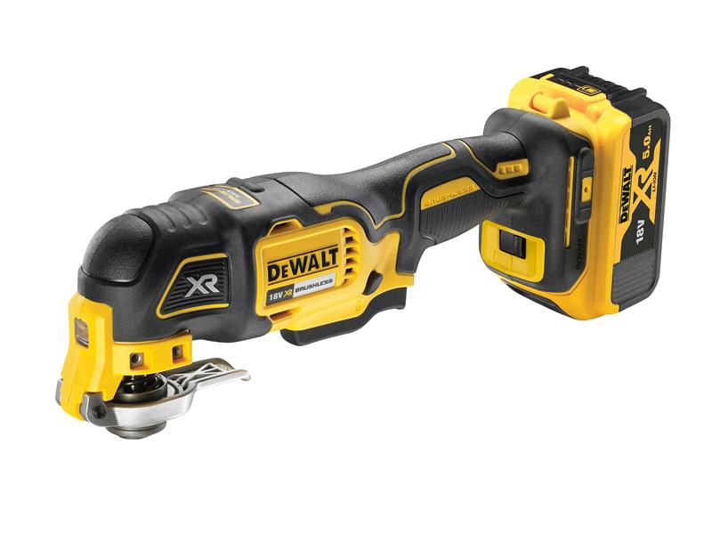 DEWALT DCS356P1 XR Oscillating Multi-Tool 18V 1 x 5.0Ah Li-ion