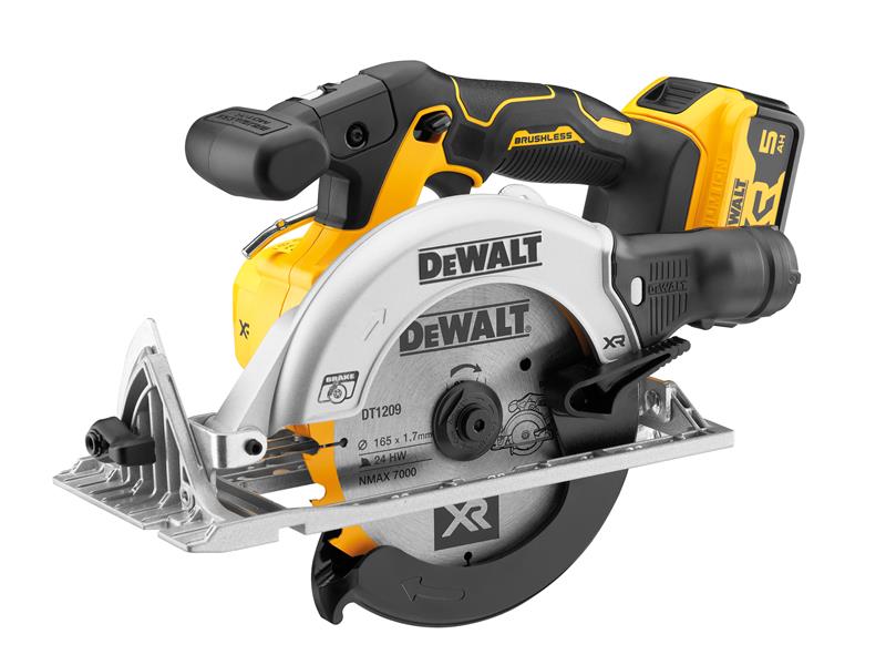 DEWALT DCS565P2 XR Brushless Circular Saw 18V 2 x 5.0Ah Li-ion