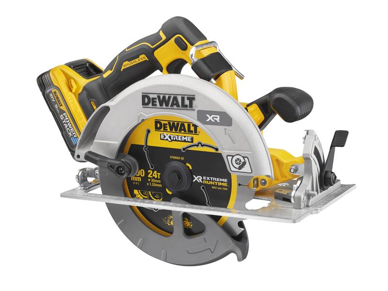 DEWALT DCS573H2T XR Advantage Circular Saw 190mm 18V 2 x 5.0Ah POWERSTACK™ Li-ion