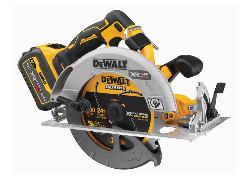 DEWALT DCS573T1 XR Advantage Circular Saw 190mm 18V 1 x FlexVolt 6.0Ah Li-ion