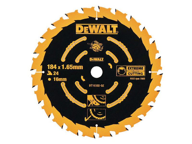 DEWALT ELITE™ Series Framing Circular Saw Blade 184 x 16mm x 24T