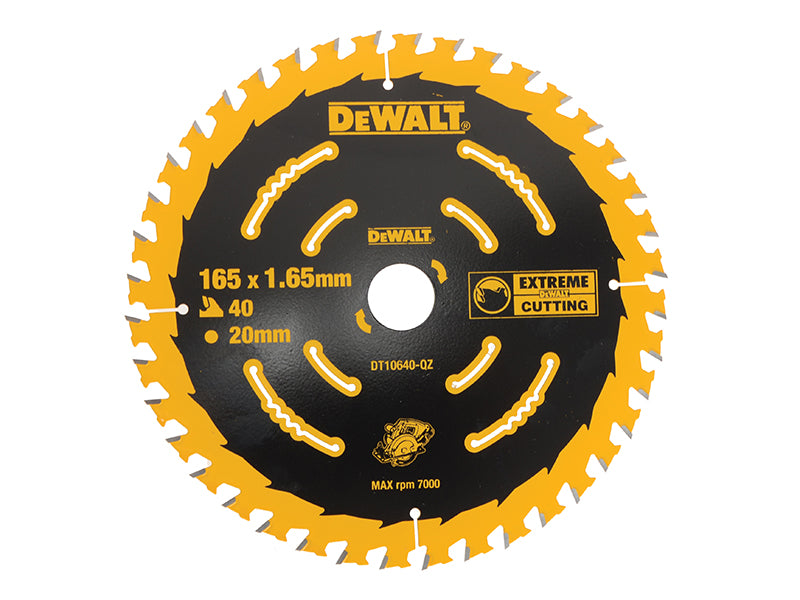 DEWALT ELITE™ Series Framing Circular Saw Blade 165 x 20mm x 40T