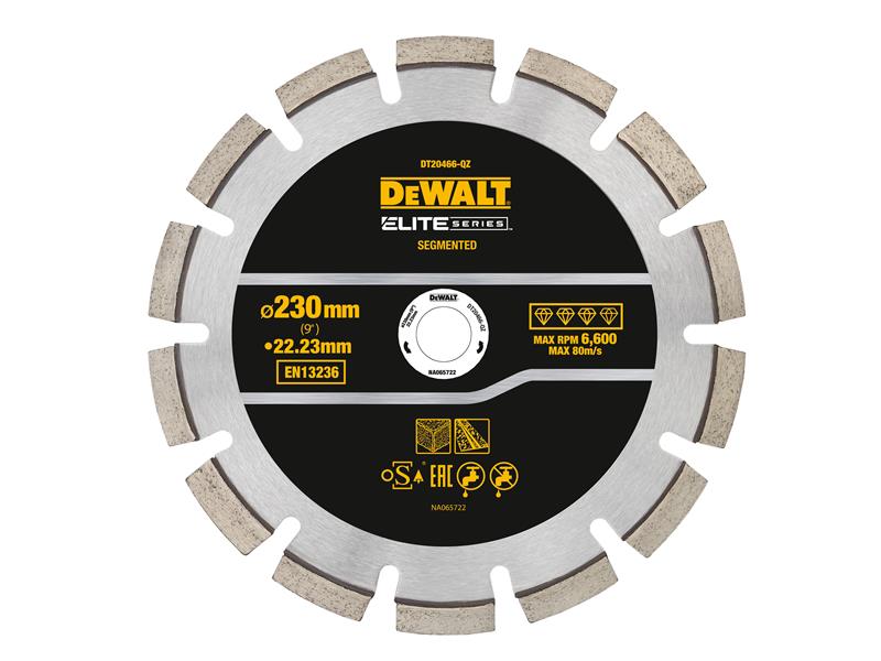 DEWALT ELITE SERIES™ Asphalt Diamond Segmented Wheel 230 x 22.23mm