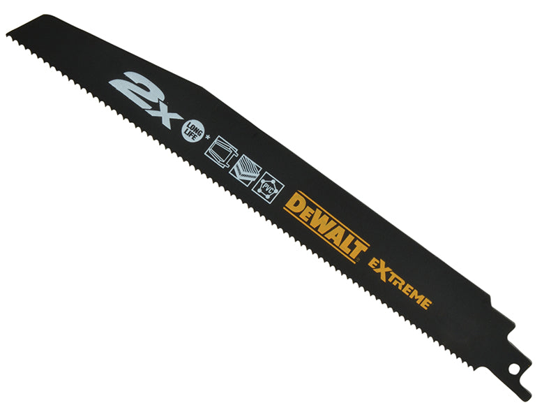 DEWALT 2X Life General Purpose Reciprocating Blade 152mm x 10 TPI Pack of 5