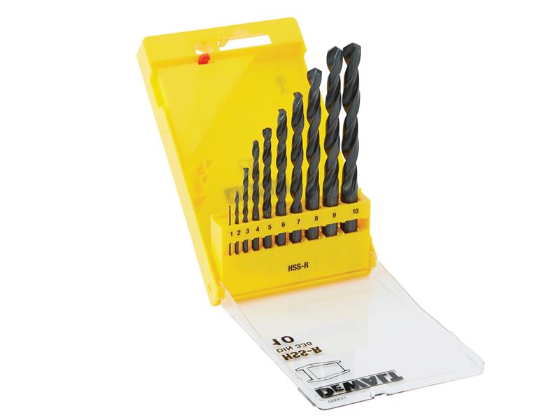 DEWALT DT5911 HSS-R Jobber Drill Bit Set, 10 Piece