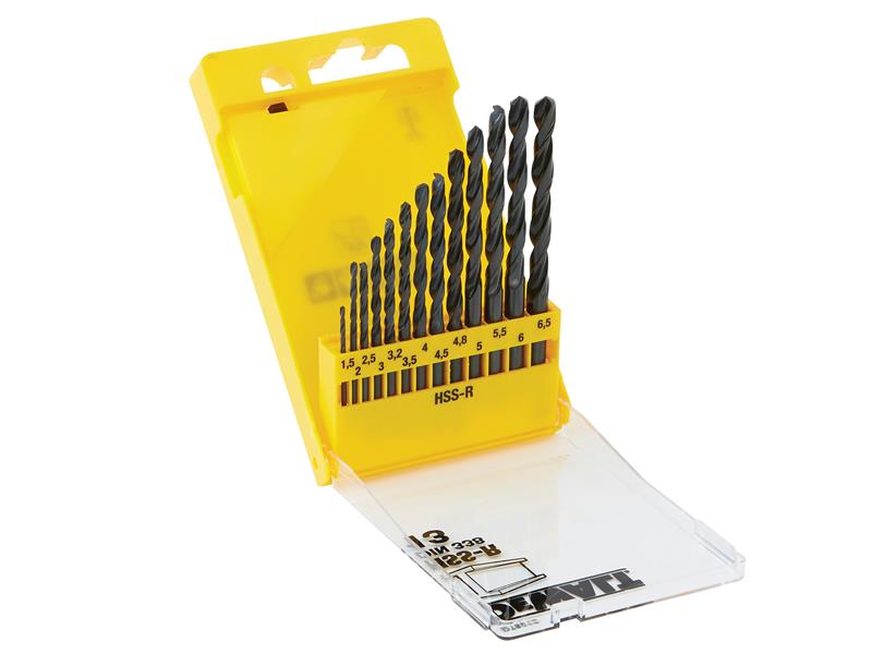 DEWALT DT5912 HSS Jobber Drill Bit Set, 13 Piece