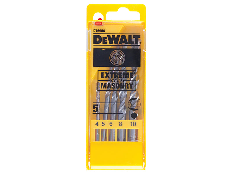 DEWALT Extreme Masonry Drill Bit Set, 5 Piece