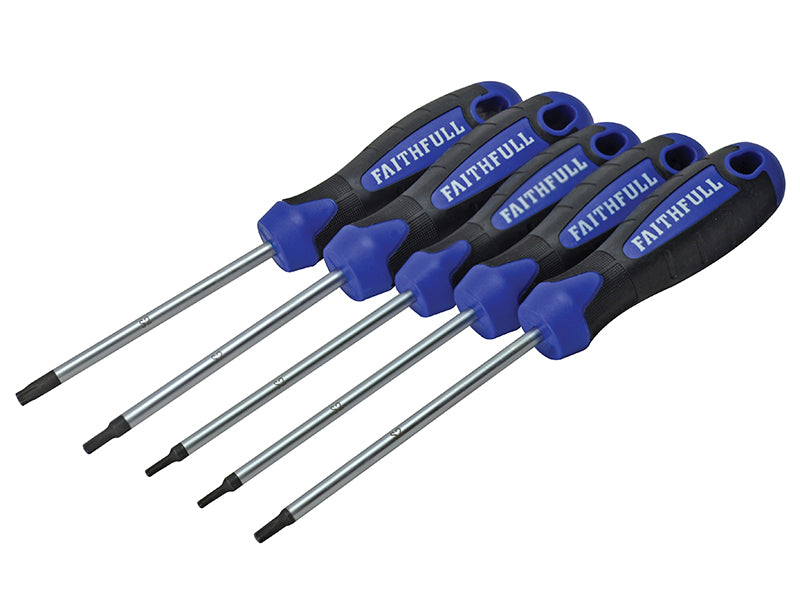 Faithfull Star (Torx) Head Screwdriver Set, 5 Piece