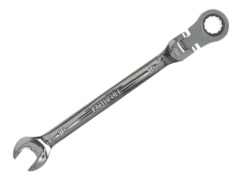 Faithfull Ratchet Combination Spanner Flex Head CV 10mm