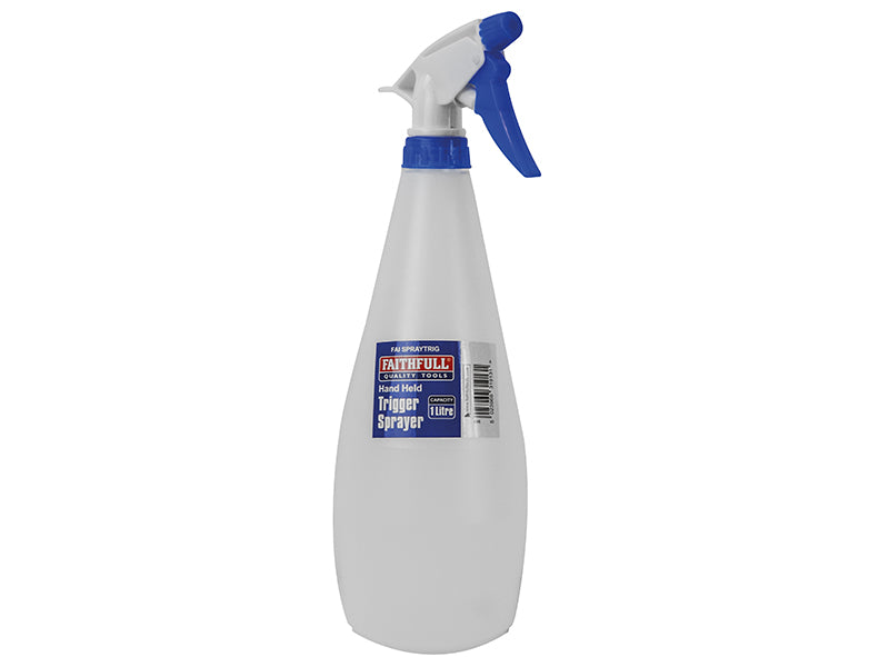 Faithfull Hand Held Trigger Spray Bottle 1 litre