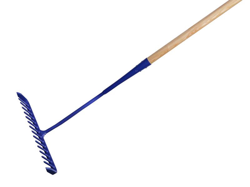 Faithfull Tarmac Rake 16 Round Teeth - Wooden Handled