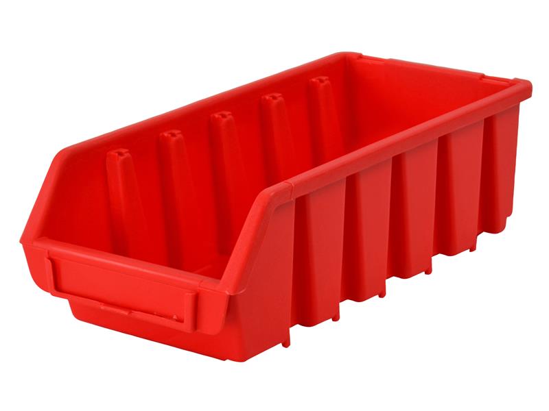 Faithfull Interlocking Storage Bin Size 2L Red 116 x 212 x 75mm