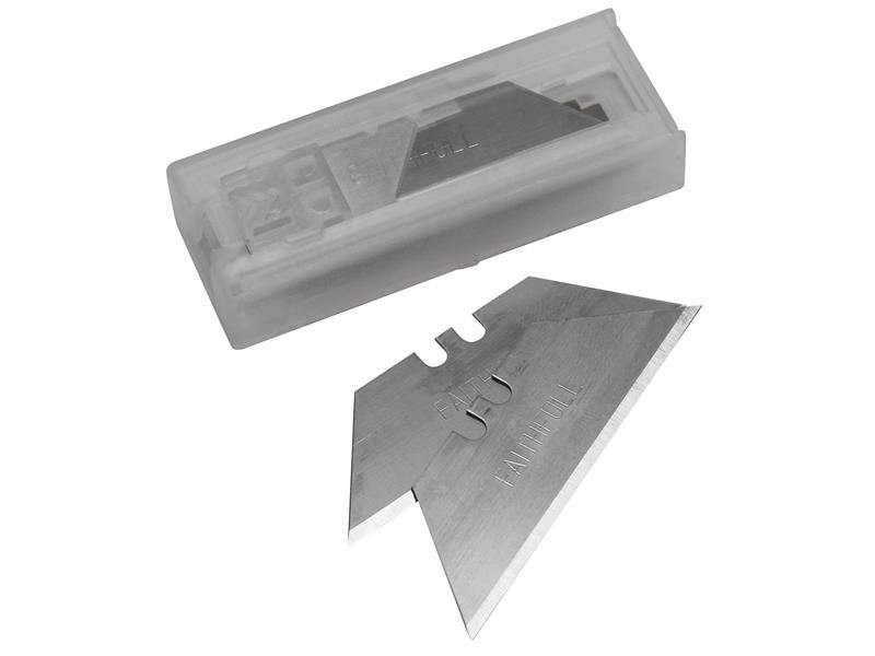 Faithfull Heavy-Duty Trimming Knife Blades (Dispenser 10)