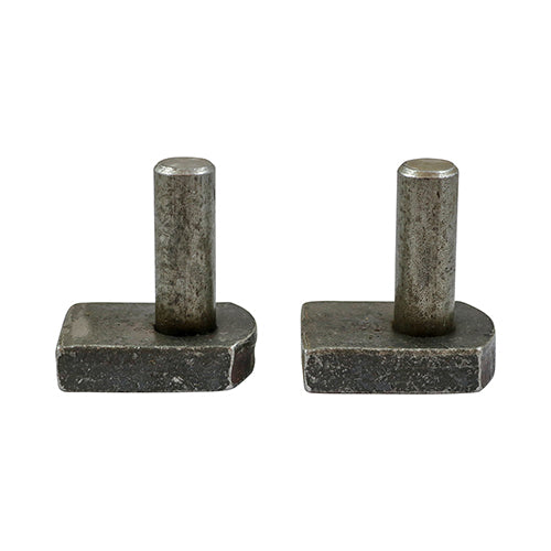 TIMCO Gate Hinge Hooks to Weld Self Coloured - 16mm