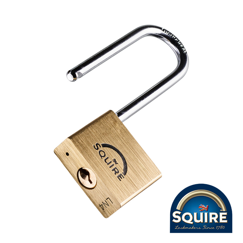 TIMCO Premium Brass Lion Padlock - 2.5" Stainless Steel Shackle - 40mm