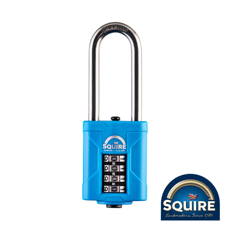 TIMCO Combination Padlock - Stainless Steel 2.5" Long Shackle - 50mm