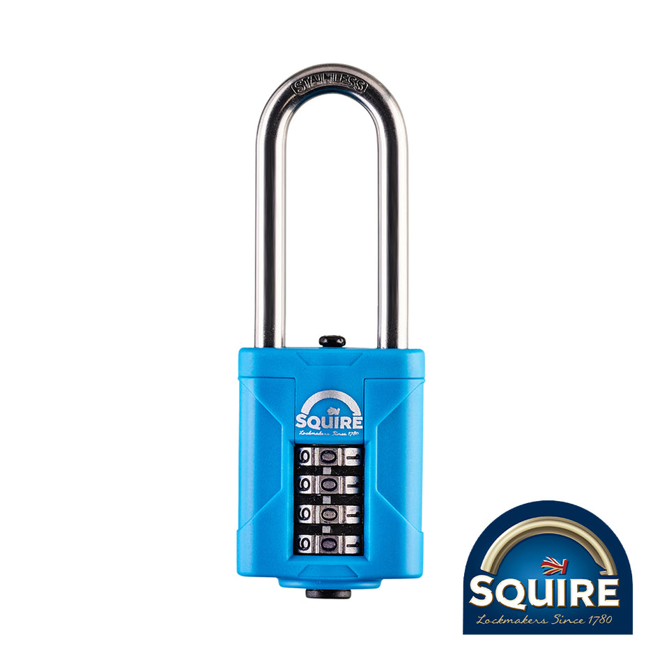 TIMCO Combination Padlock - Stainless Steel 2.5" Long Shackle - 40mm