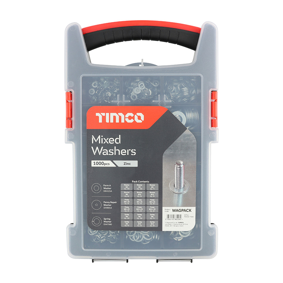 TIMCO Washers Mixed Grab Pack - 1000pcs