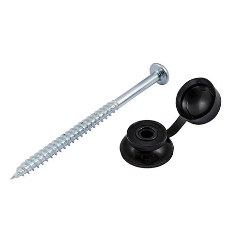 TIMCO Corrugated Sheet Fixings Black - 10 x 3