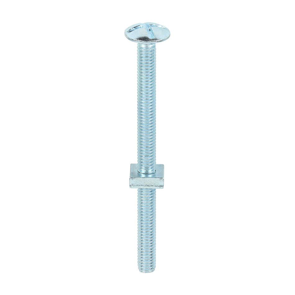 TIMCO Roofing Bolts & Square Nuts Silver - M6 x 80