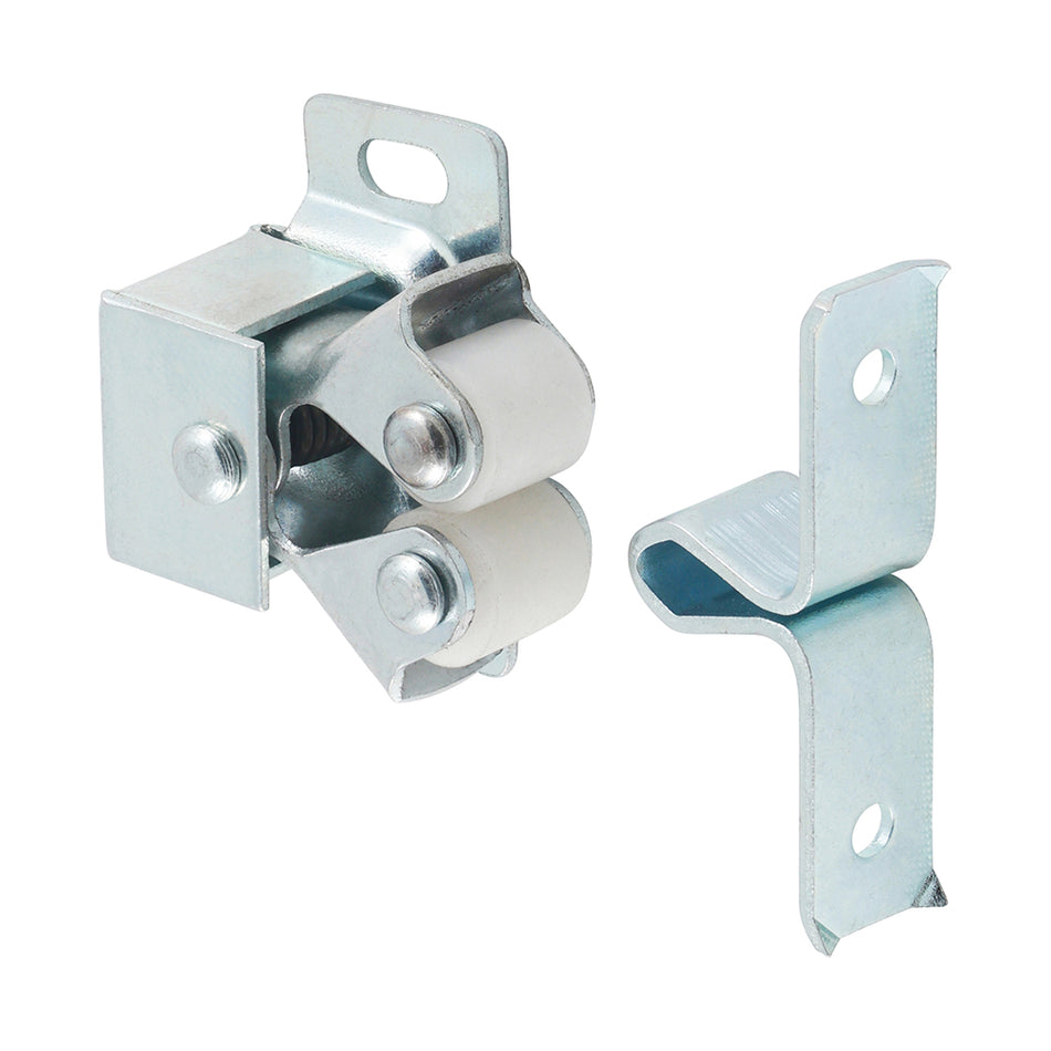 TIMCO Double Roller Catches Zinc - 28 x 32 x 1