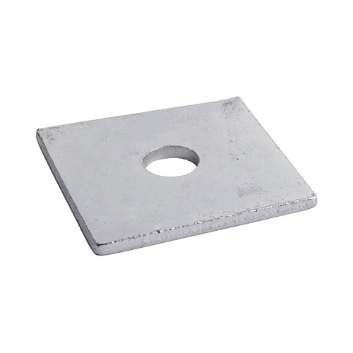 TIMCO Square Plate Washers Silver - M10 x 50 x 50 x 3