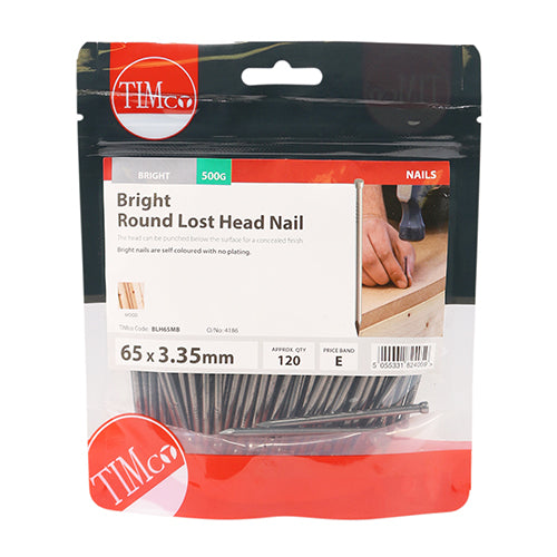 TIMCO Bright Round Lost Head Nails