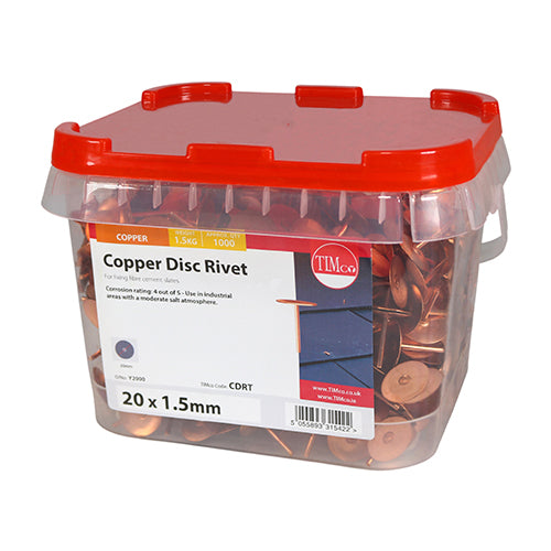 TIMCO Copper Disc Rivets