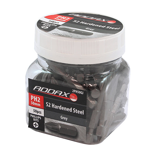 TIMCO Phillips Driver Bit S2 Grey - No.2 x 50