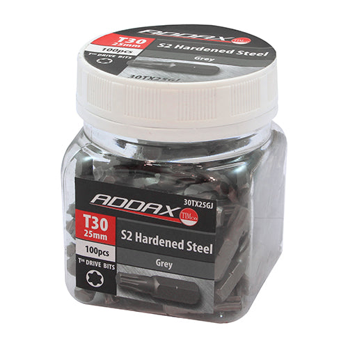 TIMCO TX Drive Driver Bit S2 Grey - TX30 x 25