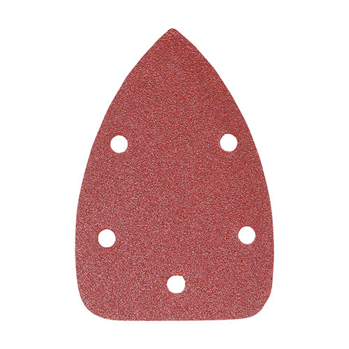 TIMCO Detail Sanding Pads 80 Grit Red - 95 x 136mm
